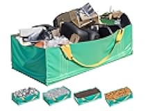 TidyFriend Dumpster Bag for Waste Management Hold up to 3,500 lbs, Heavy Duty, Reusable & Foldable Yard Waste Container for Home Renovation & Yard Cleanup, Debris, Landscaping, Roofing Shingles