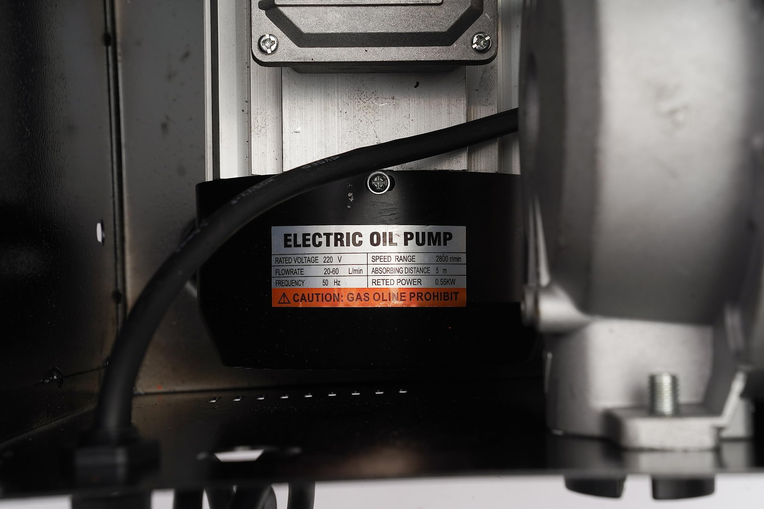 Pompa oleju napędowego, samozasysająca, 220 V, 60 l/min, 550 W, uniwersalna pompa awaryjna, ręczna syfon, wąż, automatyczny pistolet do przelewu do benzyny, wody, samochodu, łodzi, oleju napędowego, oleju napędowego