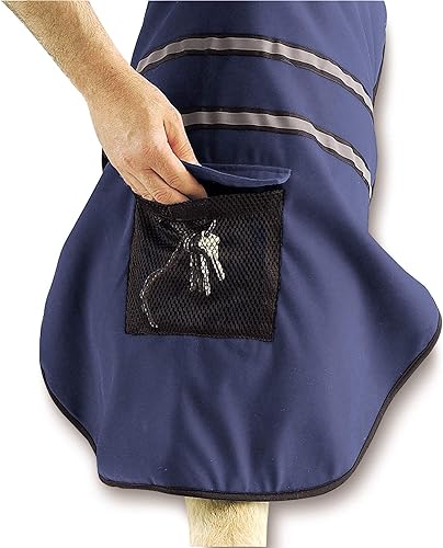 Miniatura 6 de Chaqueta reflectante con forro polar para perro, para mayor seguridad, rojo, talla XL