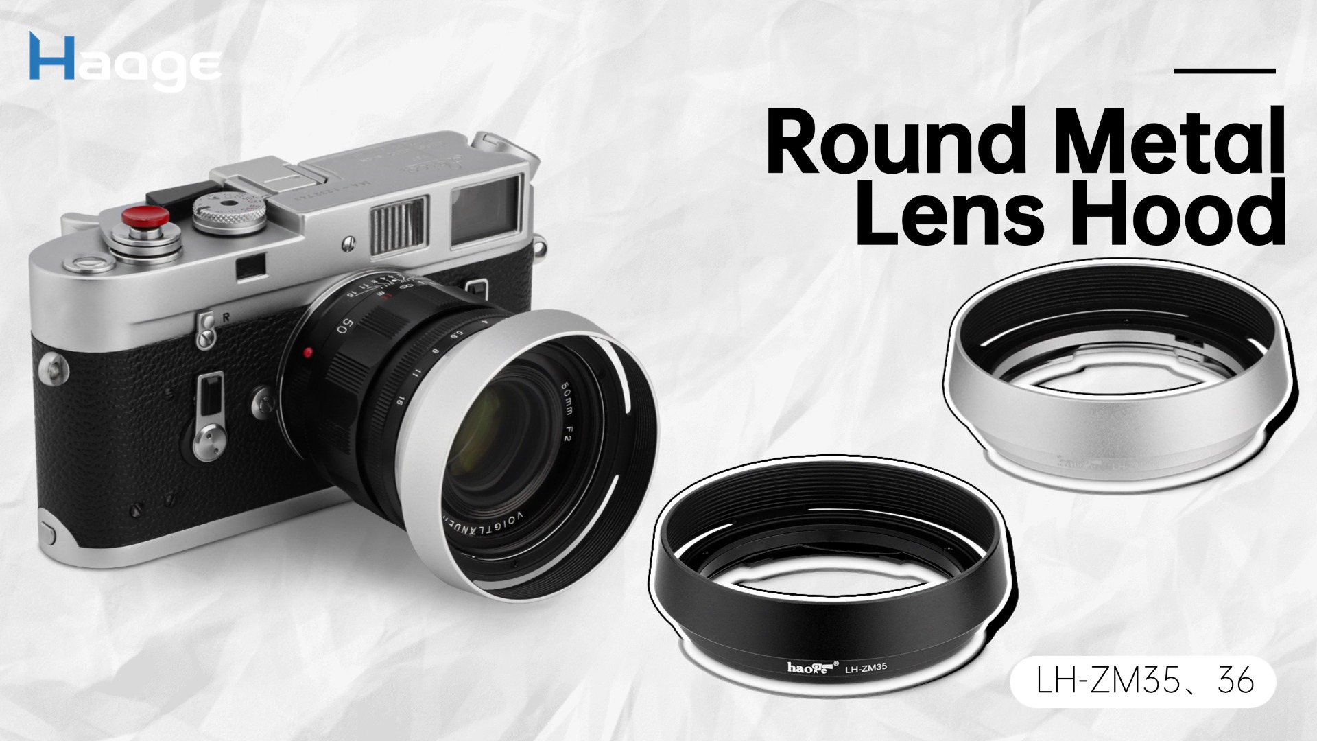 Amazon.com : Haoge LH-ZM36 Bayonet Metal Round Lens Hood Shade