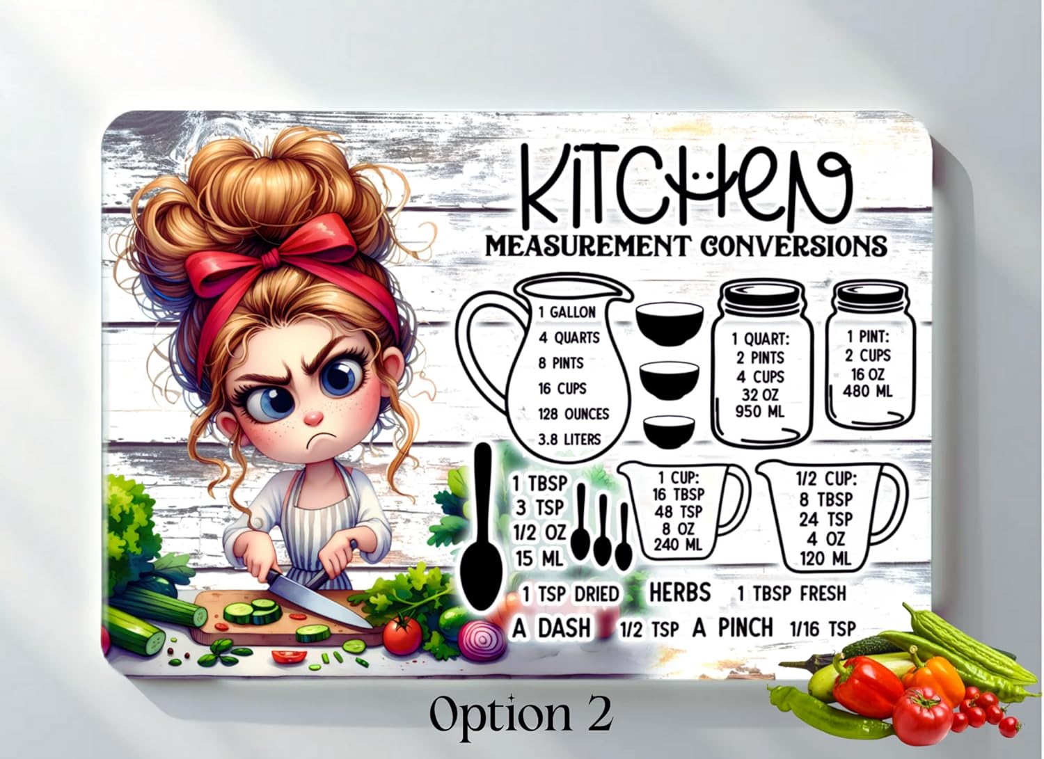 Funny Tempered Glass Cutting Board - Kitchen Conversion & Cooking Temperature Guide - Unique Housewarming Gift - Ideal for Christmas or Birthday Celebrations