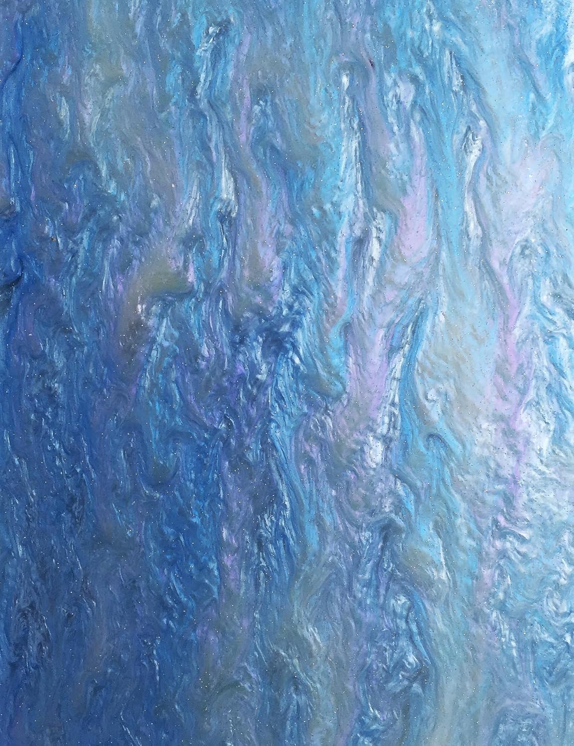 Acrylic Smoky Glittering Sheets, 1/8" Thickness, 16"x12", Ideal for GlowForge & Any Types of Laser/Engraving, Perfect Material for Jewelry, Crafting & DIY Projects (Metal Blue)