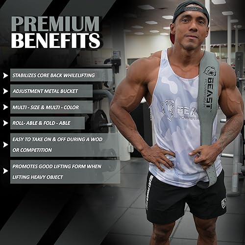 Miniatura 6 de Cinturón de levantamiento de pesas  Cinturones de cuero genuino de 4 pulgadas acolchados para la parte inferior de la espalda para gimnasio,