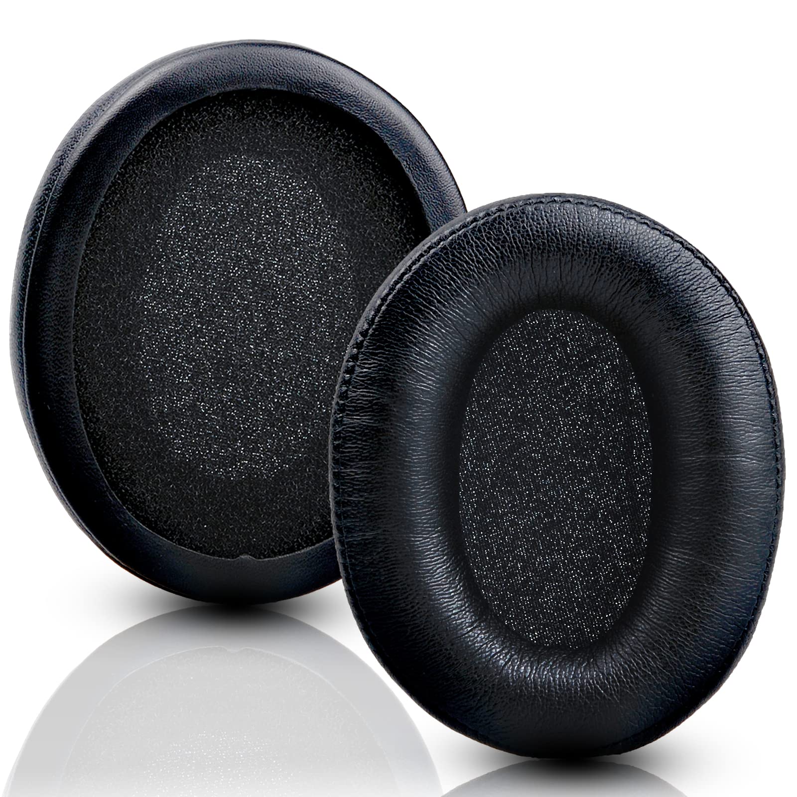 Replacement Ear Pads Cushions for HyperX Cloud II Cloud 2 Cloud Alpha Wireless Headphone Headsets, Premium Memory Foam and Leather Fabric (Black)