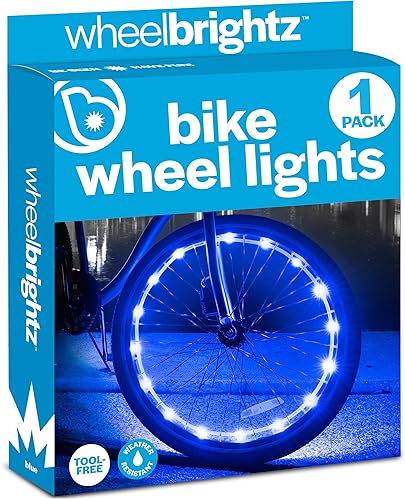 Wheelbrightz - Luces LED para rueda de bicicleta, brillantes y coloridas - Se adaptan a neumáticos delanteros o traseros - Tubo resistente a la
