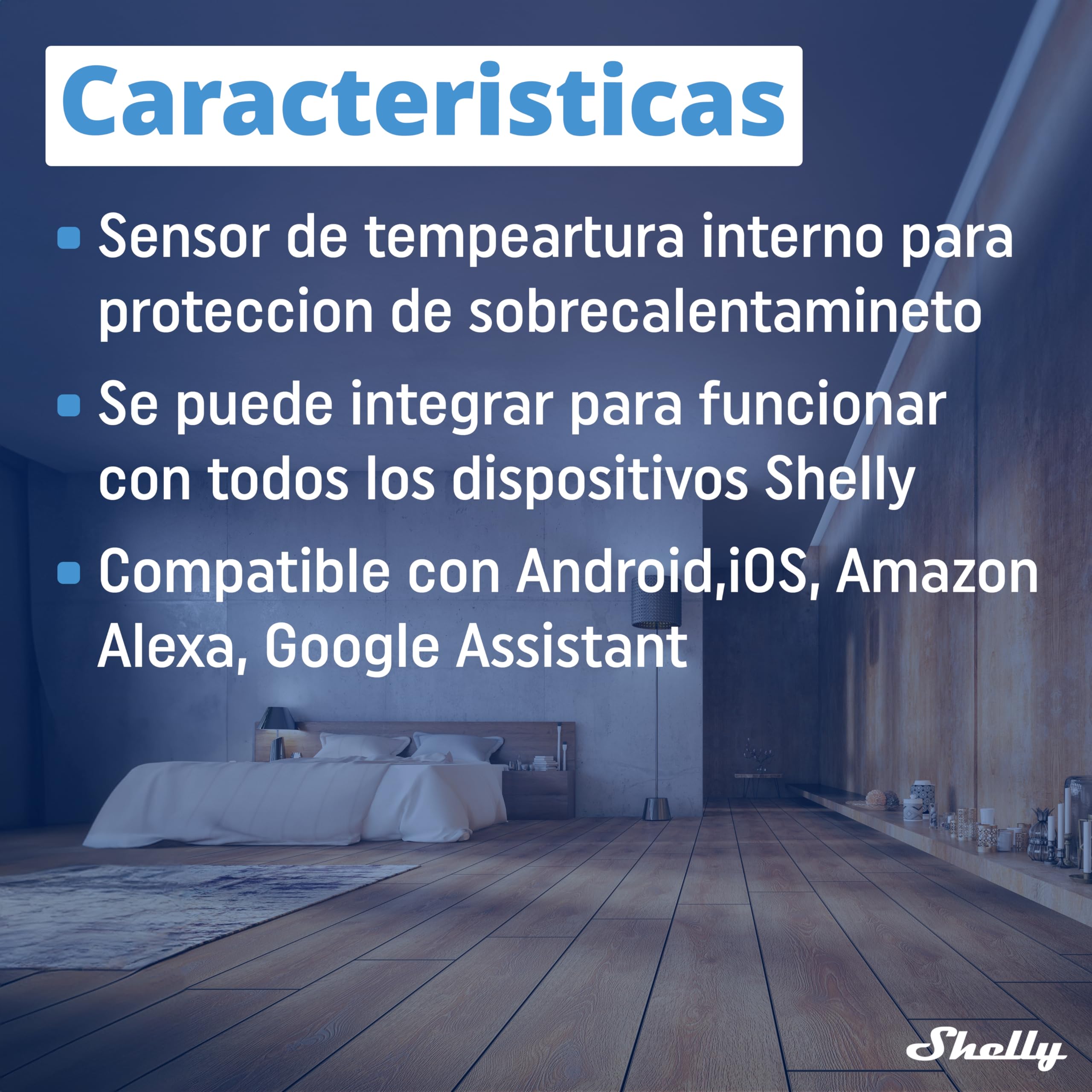 Shelly EM - Medidor De Energía Wi-Fi, 120A par canal, Funciona Con Alexa & Google Home, Control de grandes cargas y Energía Solar, Aplicación iOS Android, No necesita hub