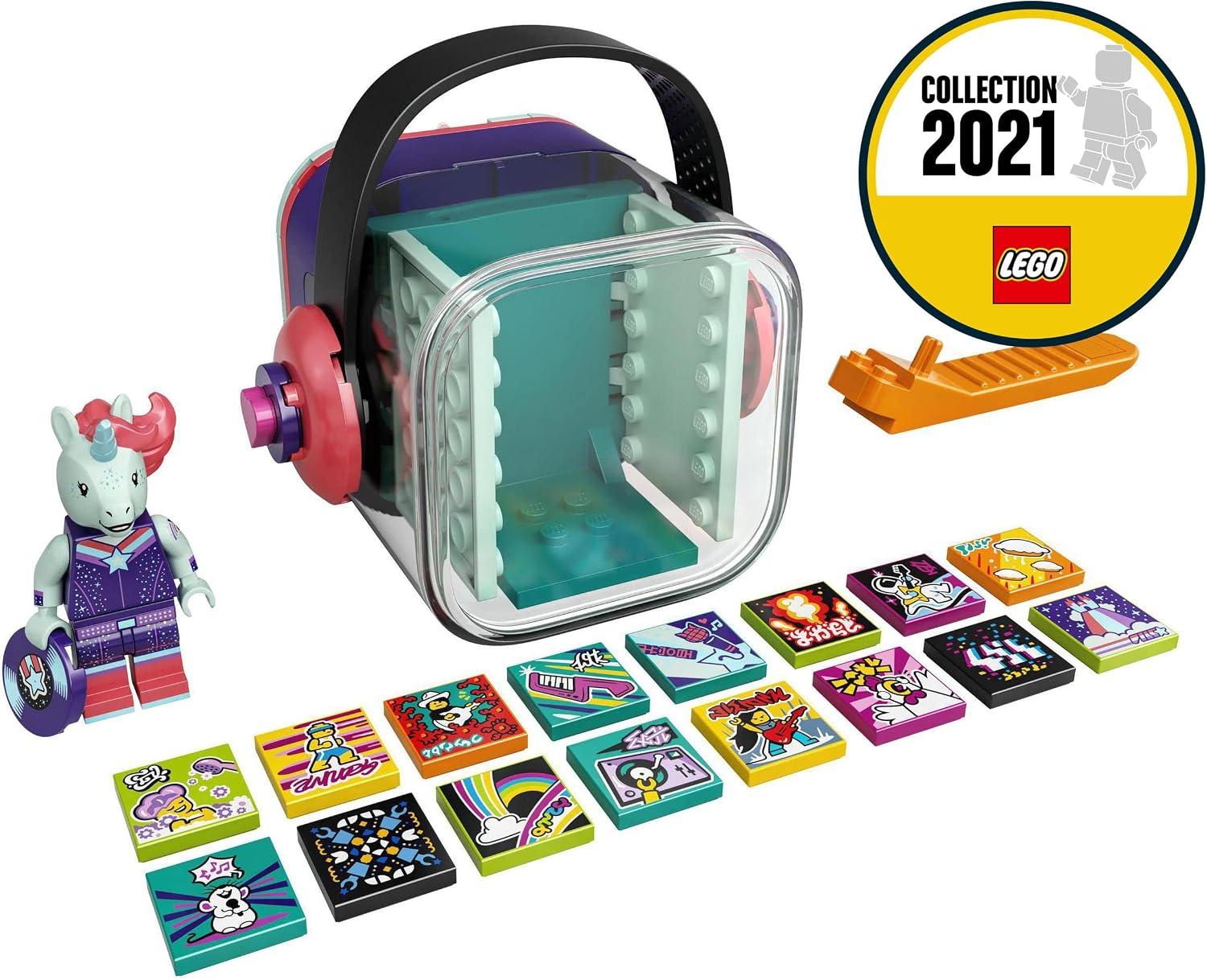 Gimsan Lego 43106 VIDIYO Unicorn DJ Beatbox Music Video Maker Musical Toy for Kids, Augmented Reality Set with App