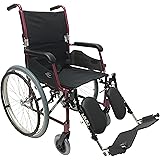 Karman+24+Pound+Ultra+Lightweight+Wheelchair+in+Burgundy+with+Elevating+Leg+Rest