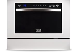 BLACK+DECKER BCD6W Compact Countertop Drawer Dishwasher