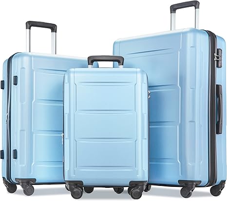 review Merax Luggage Sets 3 Piece Suitcase Set 20/24/28,Carry on Luggage TSA Lock Expandable,Suitcase with Spinner Wheels
