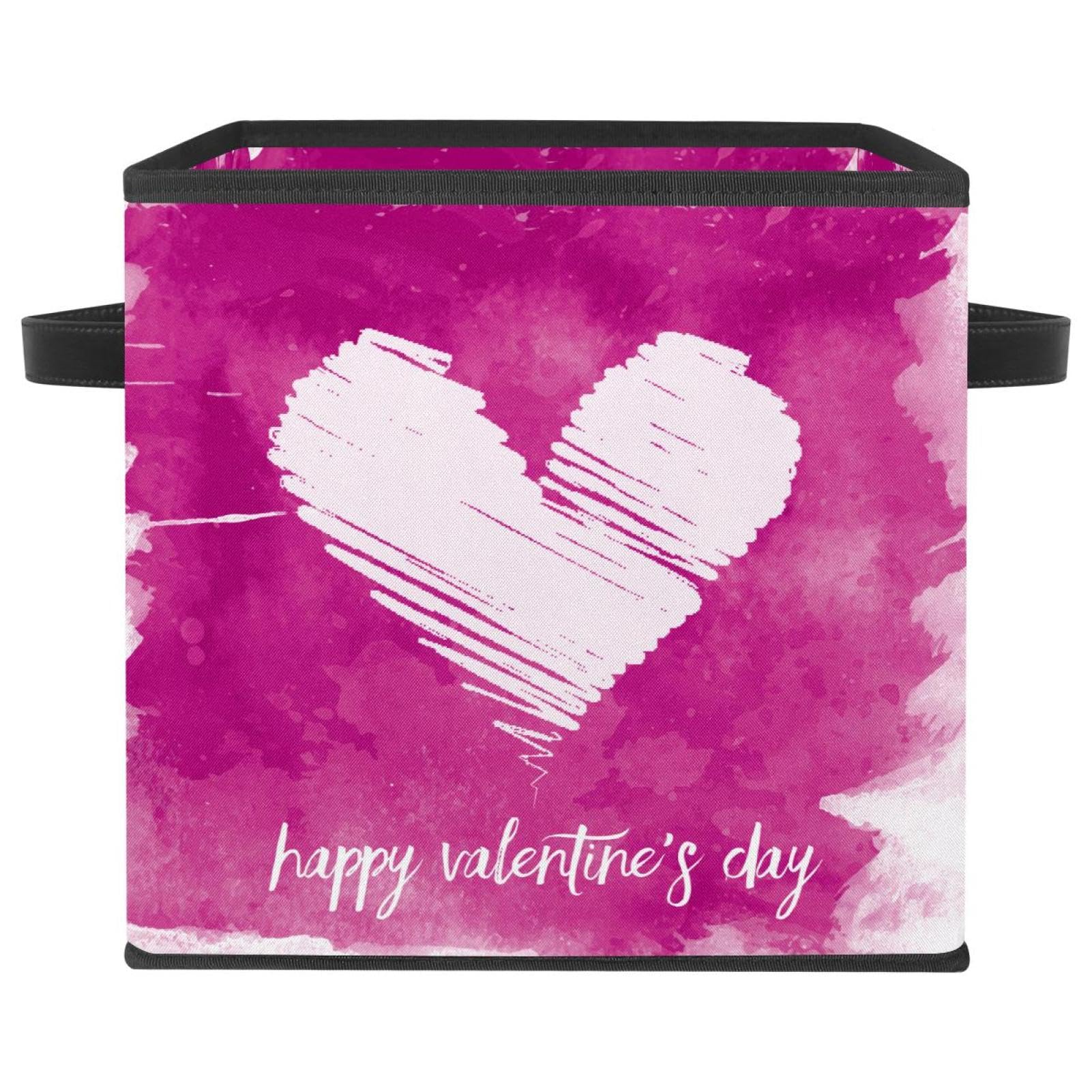 Bac de rangement en tissu avec poignées boîte pliable grand volume placard