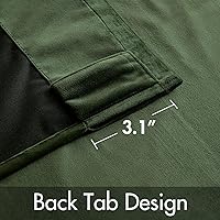 Vista 106 de MIULEE Cortinas de terciopelo de 63 pulgadas de largo, 2 paneles de cortinas opacas de lujo para dormitorio, sala de estar, cortinas de ventana