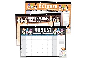 Gnome Teacher Desk Calendar 2024-2025: Academic Planner for July 2024 to June 2025