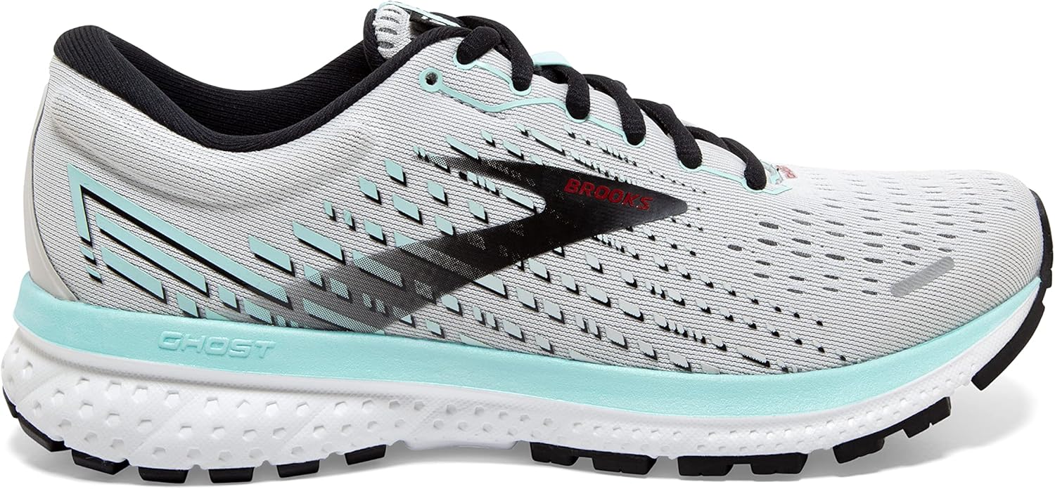 Brooks Women's Ghost 13 Running Shoe 7.5 Grey/Aqua