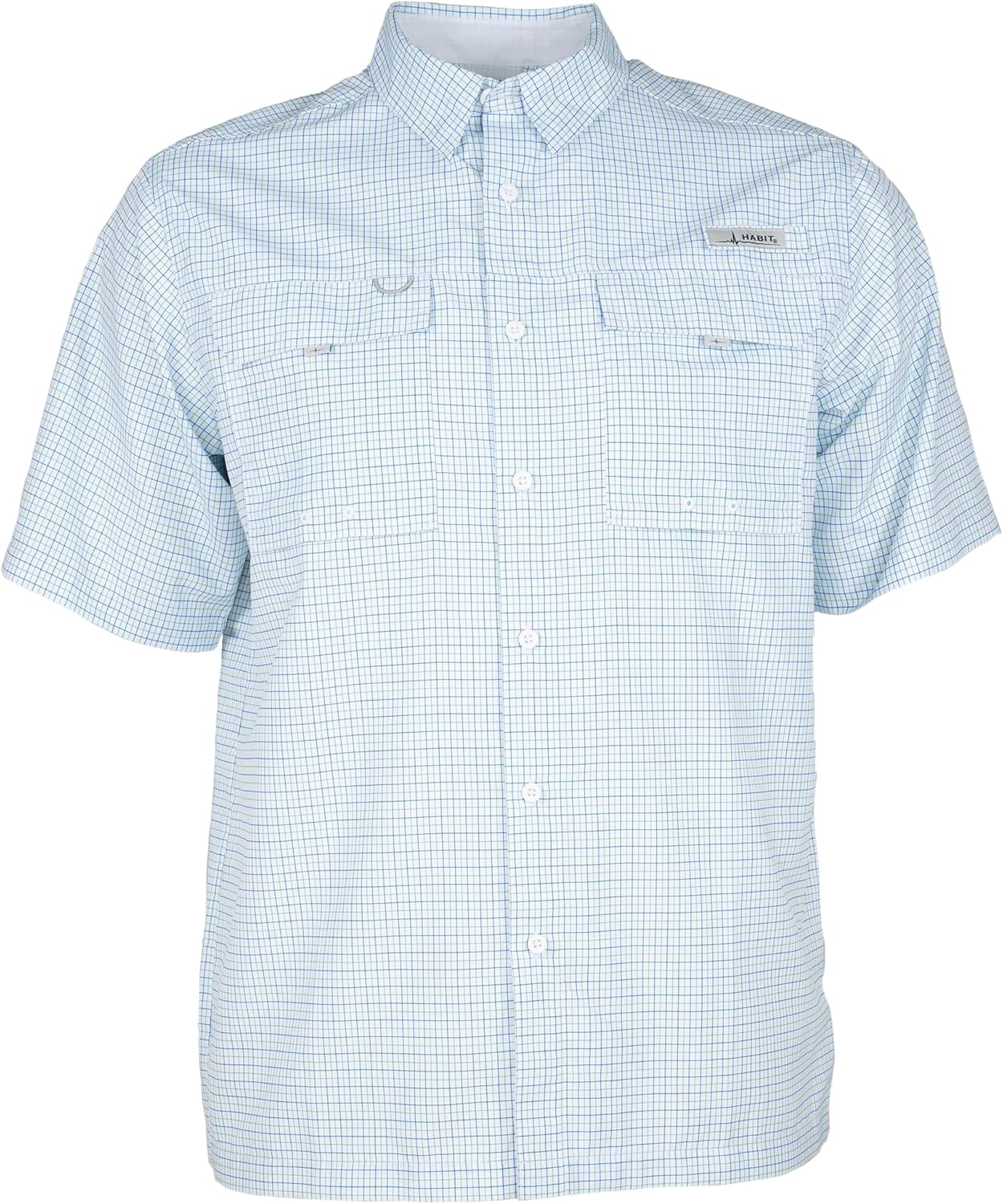 HABIT Men’s Fourche Mountain Short Sleeve River Guide Fishing Shirt - UPF 40+ UV Protection