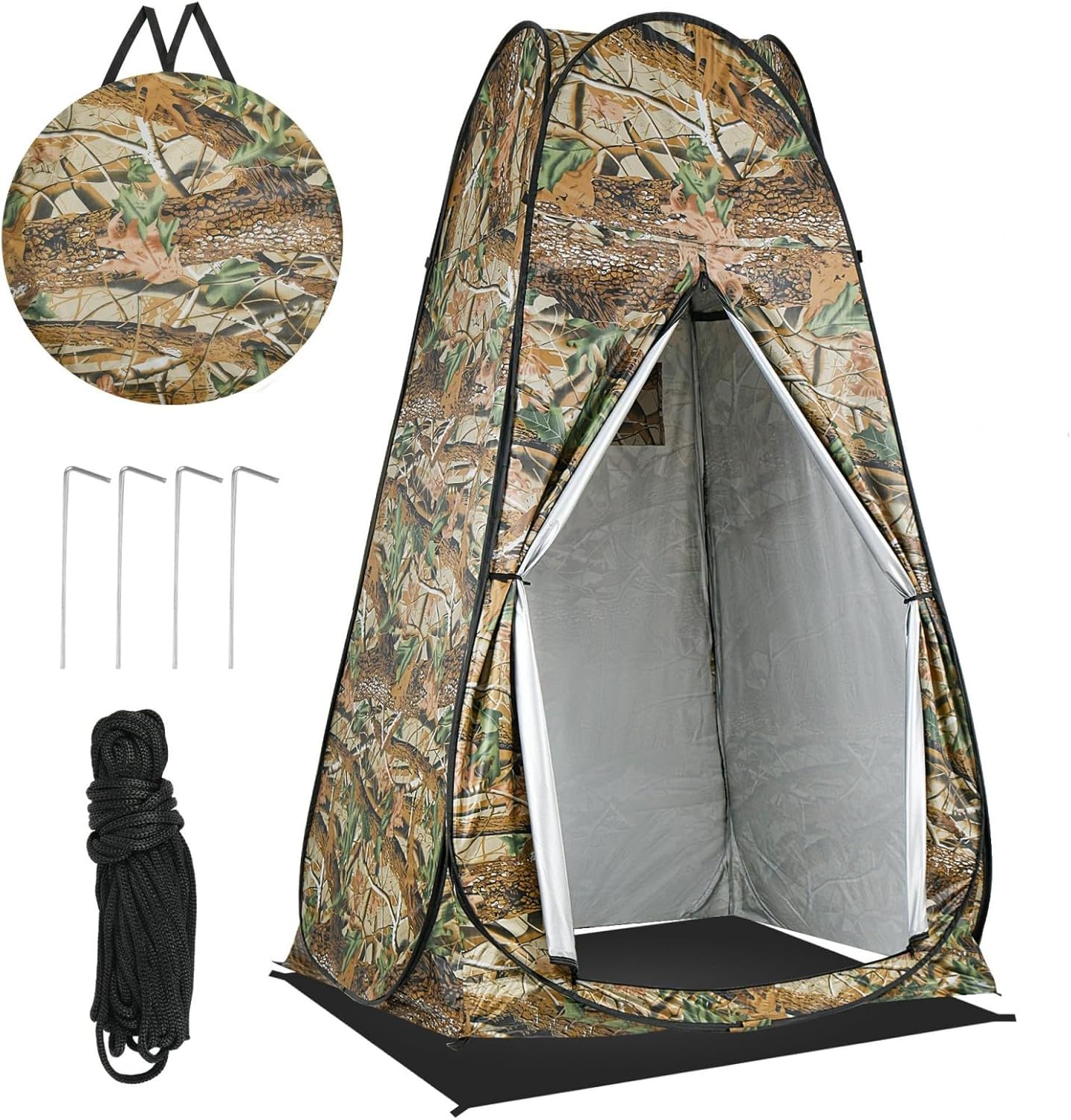 Pop Up Privacy Shower Tent, Outdoor Portable Changing Tent Camping for Camping Beach Toilet Shower Bathroom Changing Room Sun Shelter with Window with Carry Bag