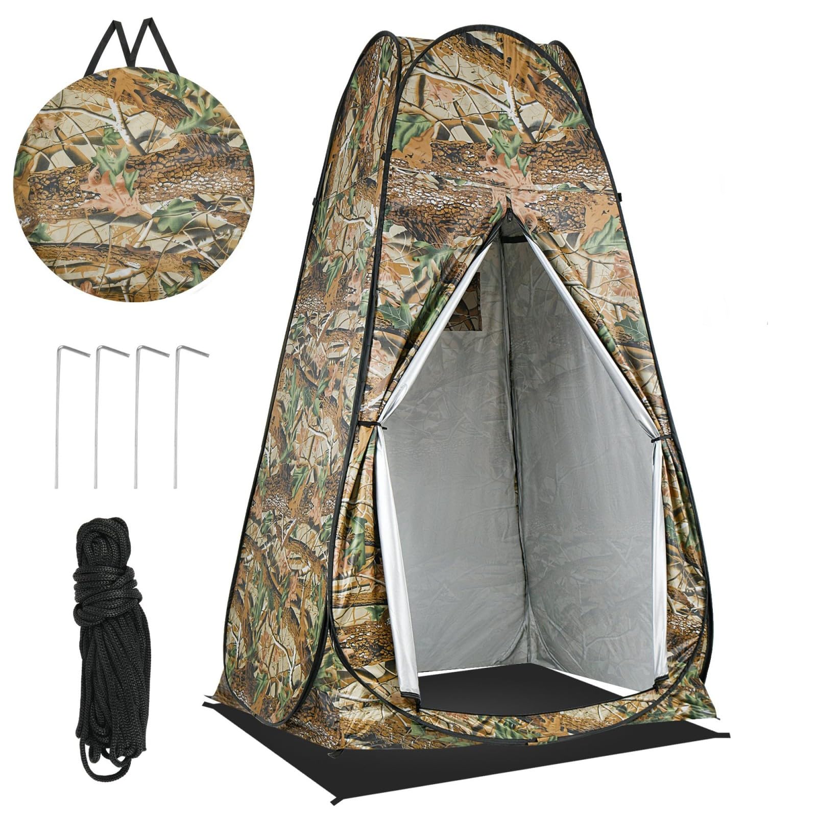 Pop Up Privacy Shower Tent, Outdoor Portable Changing Tent Camping for Camping Beach Toilet Shower Bathroom Changing Room Sun Shelter with Window with Carry Bag image 8
