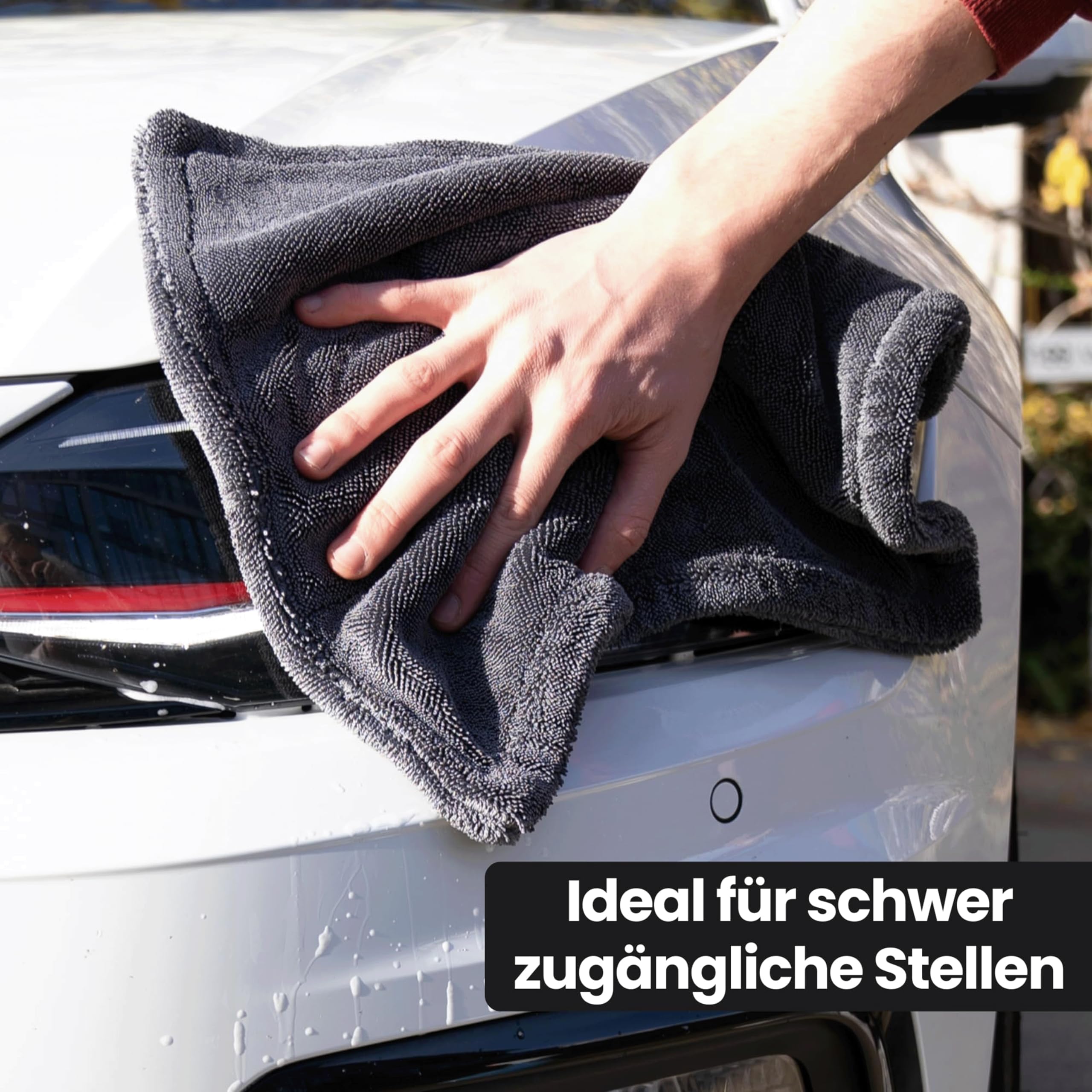 Auto Trockentuch 90x70cm 1500GSM - Saugstarkes Mikrofaser Handtuch Kratzerfrei