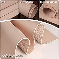 Vista 3 de JinRuiKJ Cuero para Herramientas de Grado A Cuadrado 0.071-0.079 pulgadas de grosor, piezas de cuero curtido vegetal precortadas de 6 x 6 pulgadas