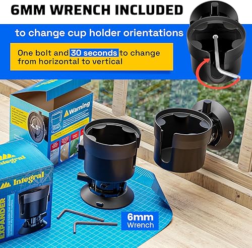 Miniatura 6 de Integral Expansor de vacío - Soporte de taza expandido con soporte de almohadilla de vacío - Soporte de ventosa de 4.5 pulgadas