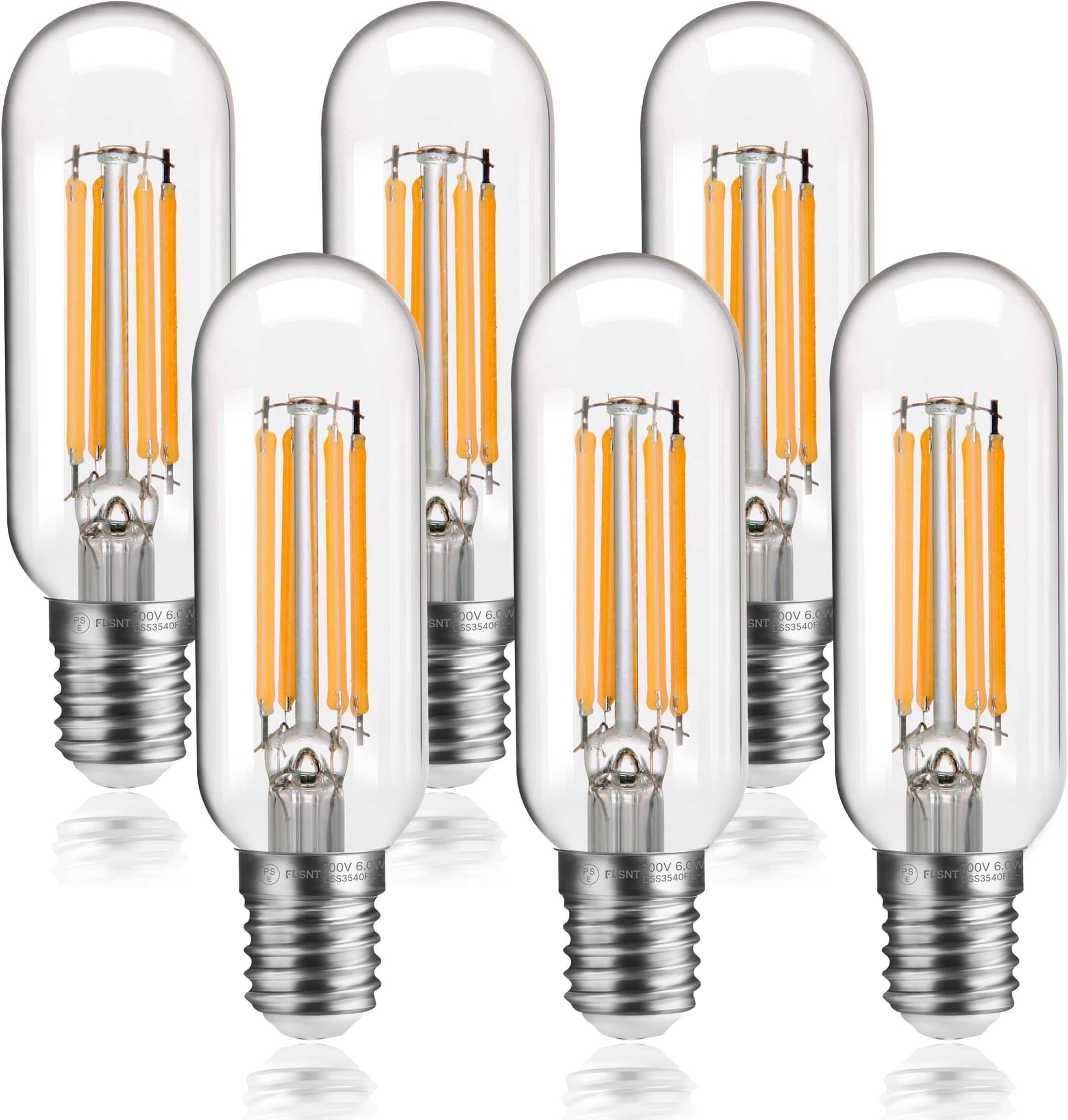 Amazon | LVWIT LED電球 フィラメント電球 E17口金 高輝度 600LM クリア電球 シャンデリア電球 2700K 電球色 ...