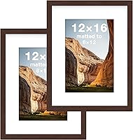 Vista 41 de FrameWorks Marcos de fotos clásicos de madera de 12 x 12 a 8 x 8 pulgadas con vidrio templado, roble natural, paquete de 2
