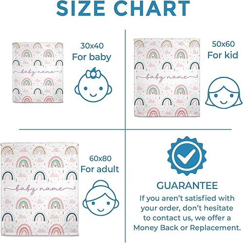 Vista 73 de Hyturtle Mantas de bebé personalizadas para niñas, mantas de bebé personalizadas para niñas, manta de bebé rosa floral, el mejor regalo para bebé