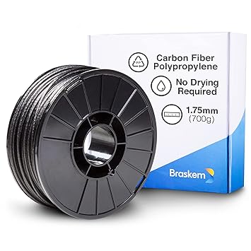 Braskem Carbon Fiber Polypropylene Filament - FL900PP-CF / 1.75 mm / Black / 700g