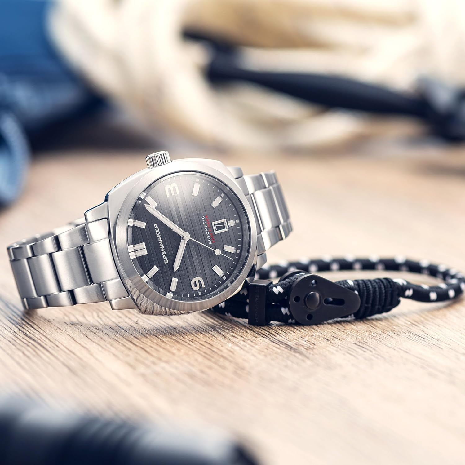 Spinnaker Men's 42 mm Hull Automatic Riviera 3-Hand South Korea Ubuy