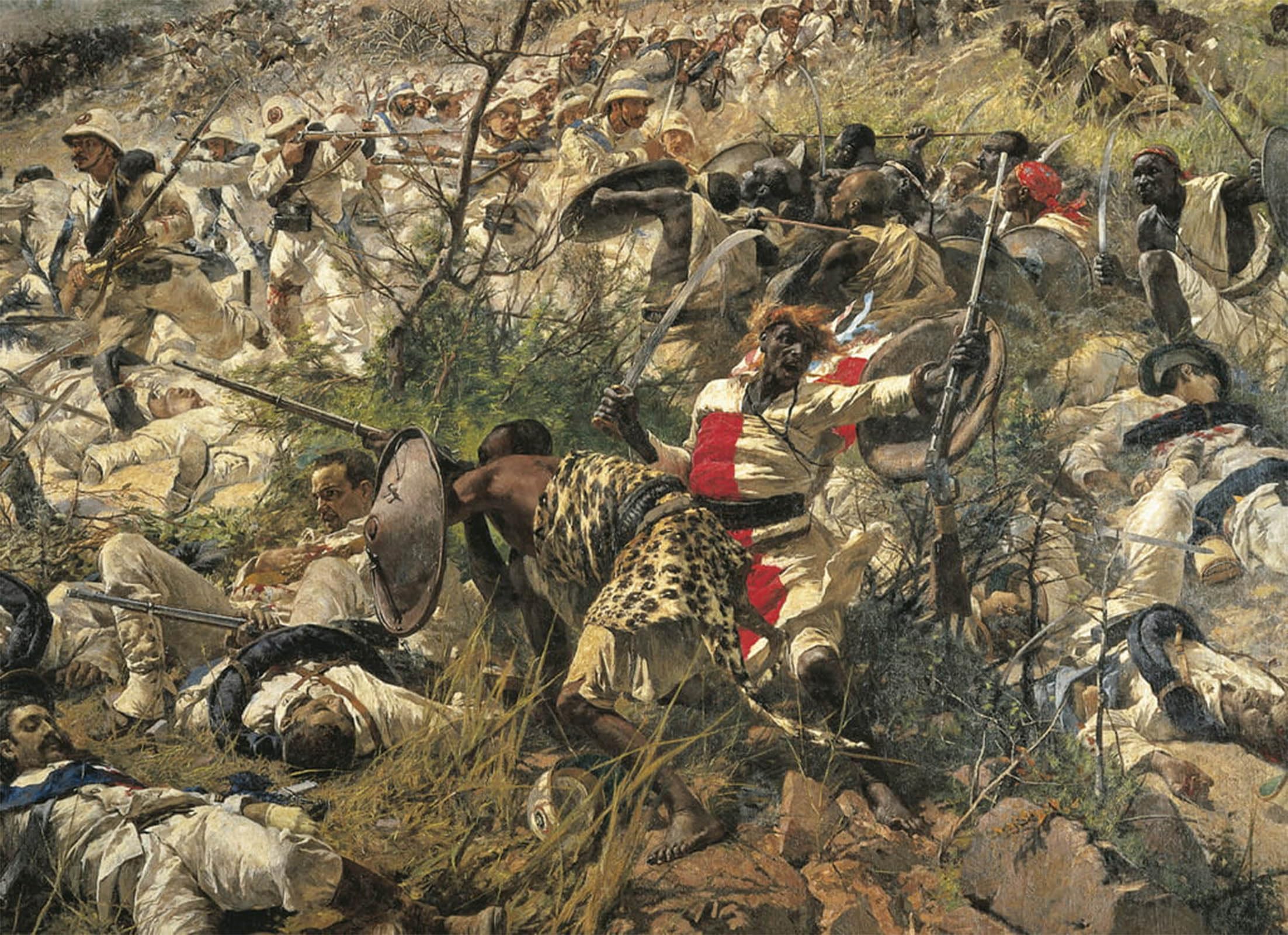 POSTERIIk Vintage Art Print Images Pictures Print the Battle of Dogali by Famous Artist Modern Colour Posters for Office Home Decor 60x90cm