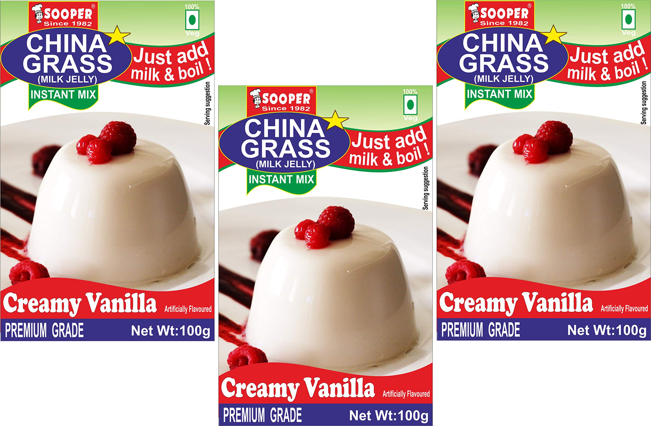 Sooper Vanilla China-Grass/Agar-Agar, 100G (Pack of 3) (B08HN9PM5V) Amazon Price History, Amazon Price Tracker