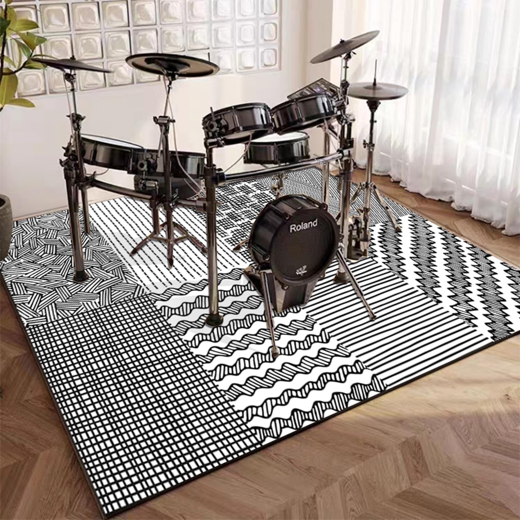 Amazon.co.jp: ピアノマット 2*2M 遮音パッド 電子ドラムキット