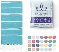 Vista 1 de Toalla de playa turca de gran tamaño, 38 x 71 pulgadas, 100% algodón turco, sin arena, de secado rápido, toalla turca extra grande, toalla de viaje