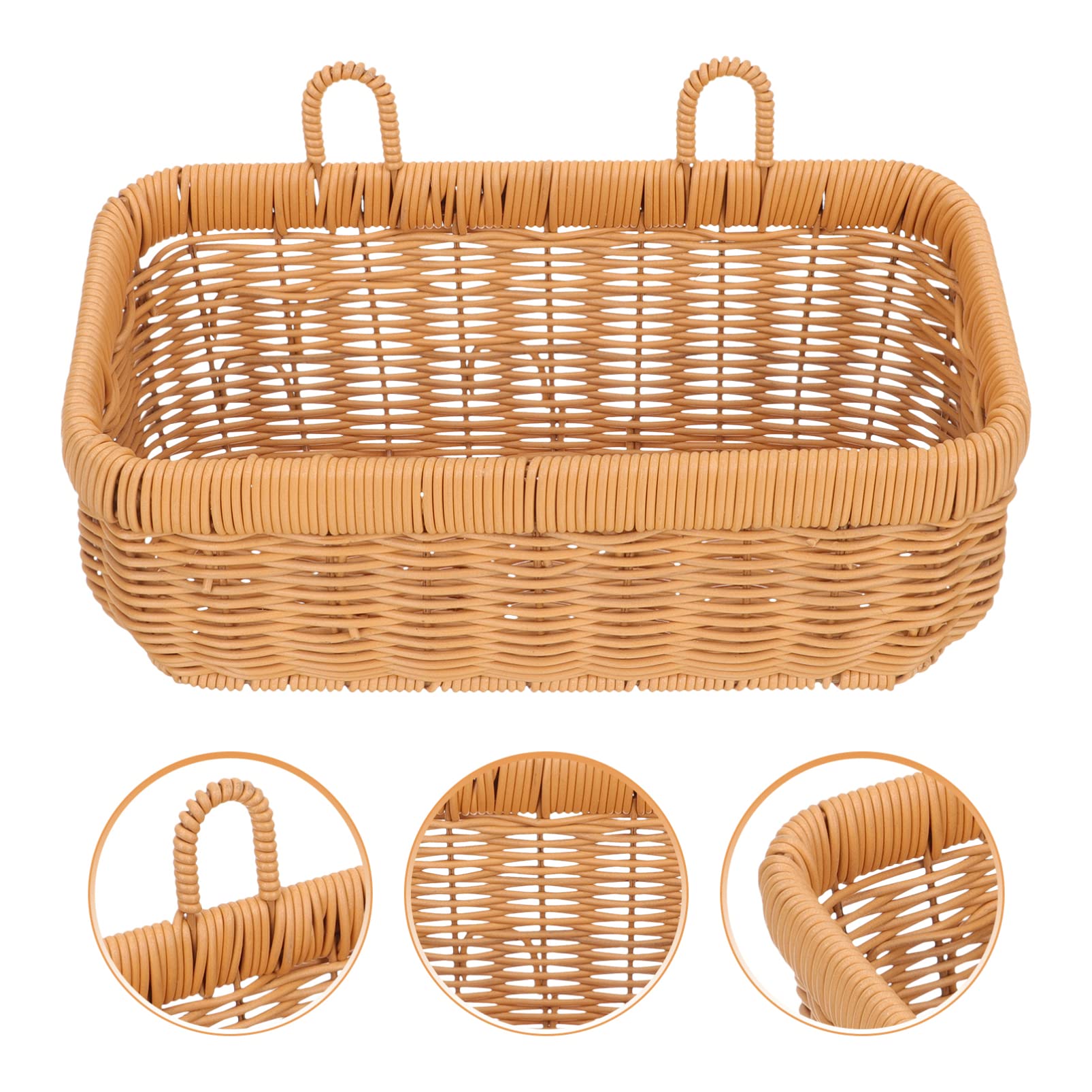 PATKAW 11x5" Hängende Obstkörbe Für Die Küche Hängende Wand Gemüsekörbe Knoblauch Halter Kartoffel Zwiebel Lagerkorb Für Speisekammer Küche Garten 28X16cm