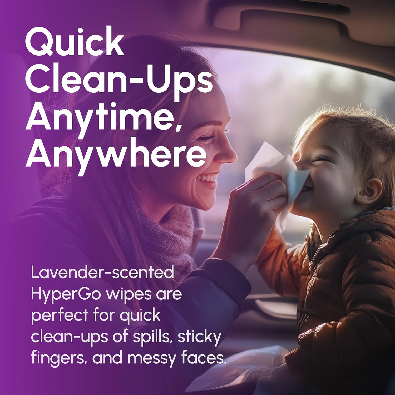 TruKid Bubble Podz & HyperGo Body Wipes Bundle - Lavender 20ct Wipes for Camping, Post Workout Bathing for Adults 12"x12" XL & Lavender 24ct Kids Bubble Bath for Toddlers 1-3, Baby & Kids