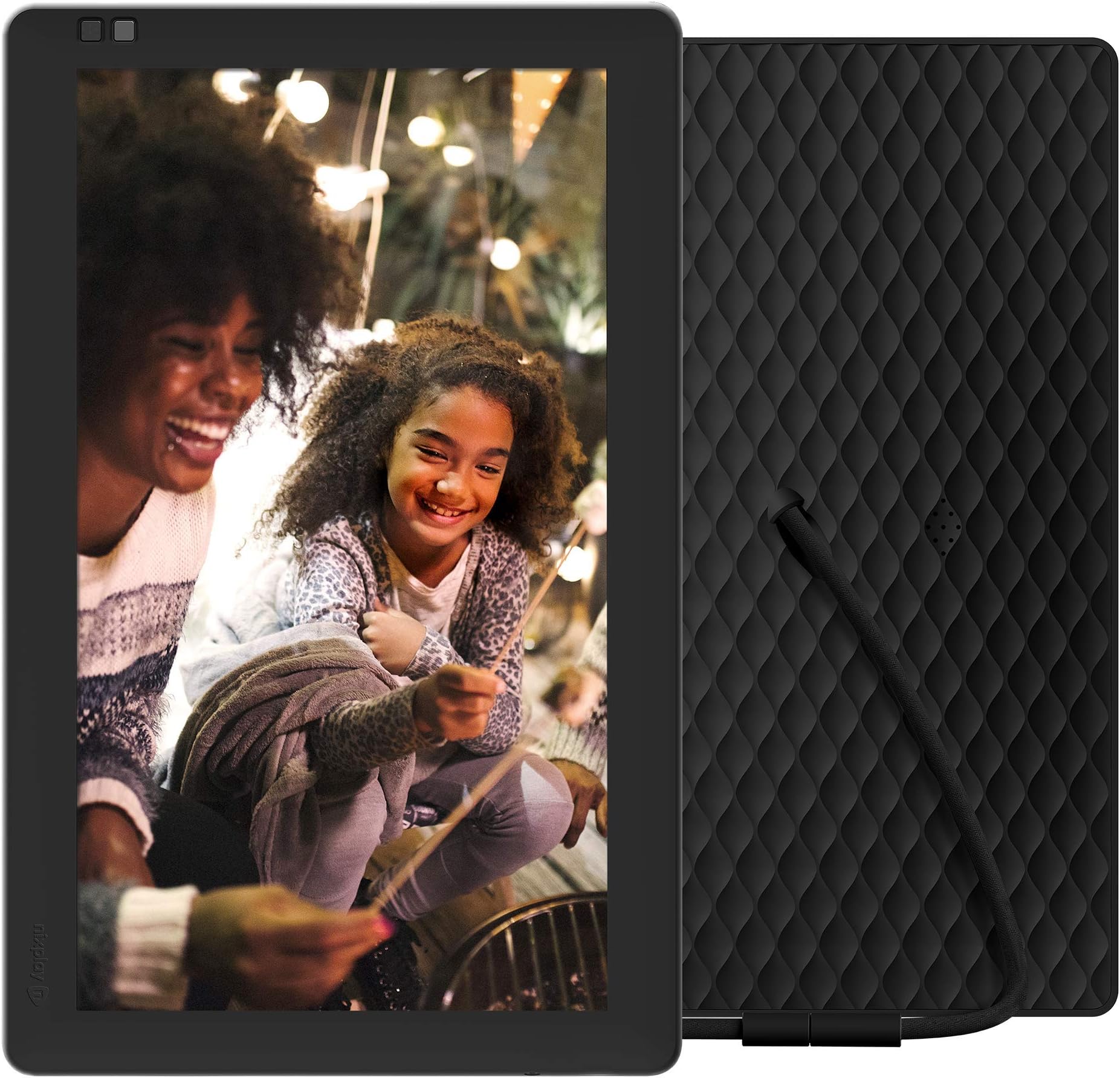 Nixplay 10 Inch Digital Photo Frame with WiFi - Black - Share Photos and Videos Instantly via Email or App