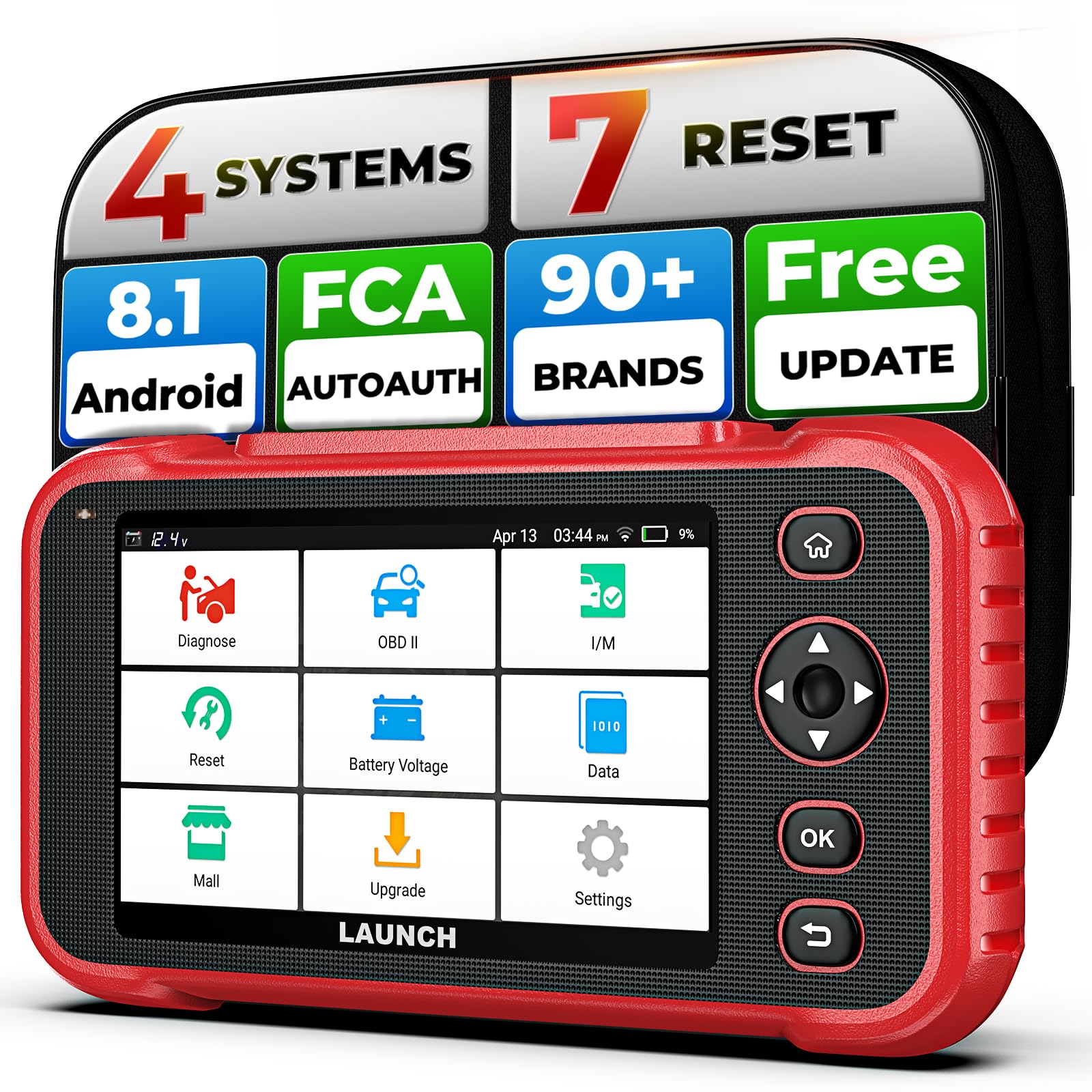 LAUNCH CRP123I V3.0 OBD2, strumento diagnostico e lettore di codici per auto e camion, scanner per auto per motore/ABS/SRS/trasmissione, aggiornamento gratuito a vita, reset olio/freni/DPF/SAS/BMS