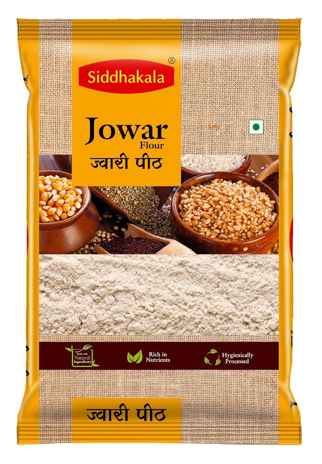SIDDHAKALA Jowar Flour/Jonna 500gm Chemical Free