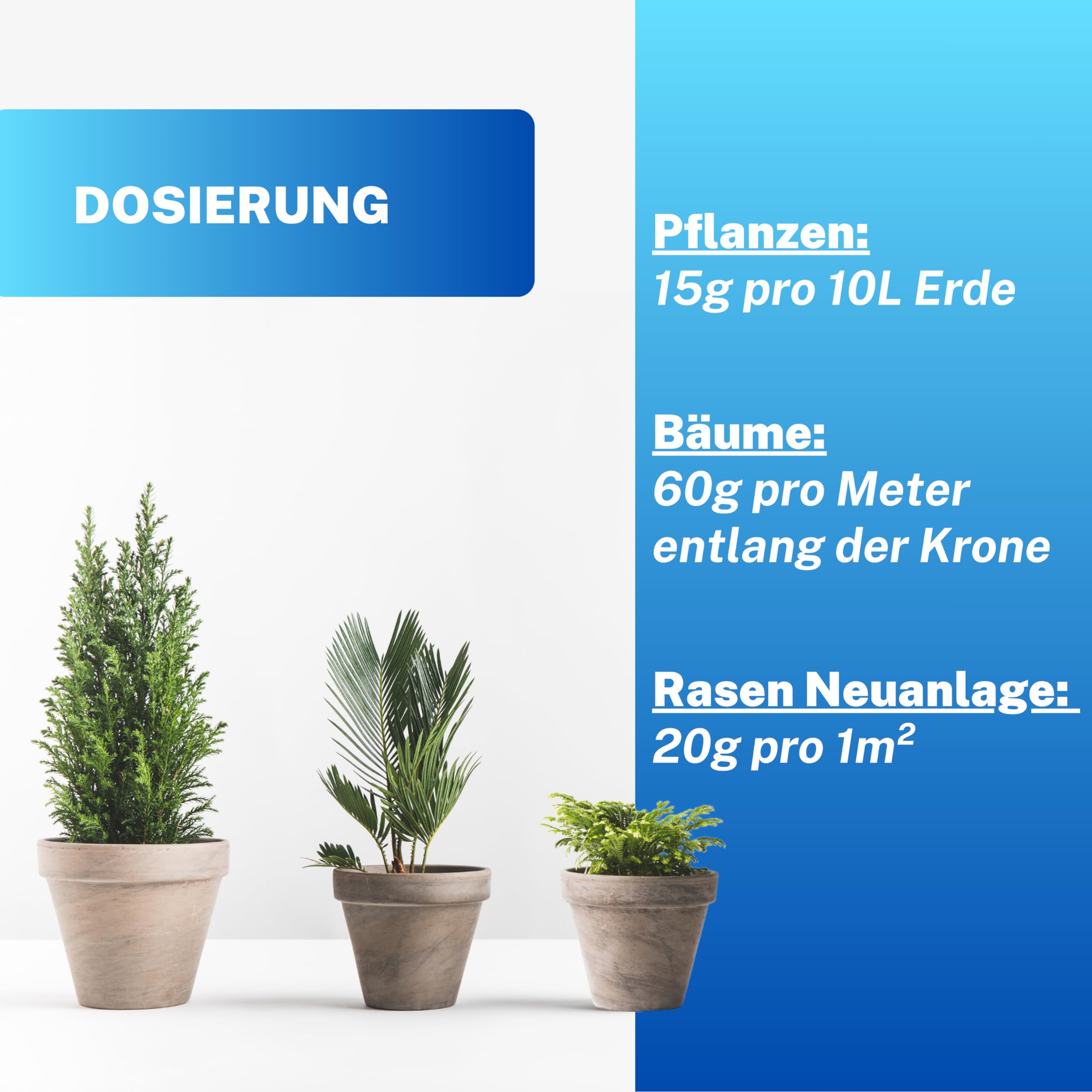 Greenyp Aquagel I Langzeit Wasserspeicher Granulat für Pflanzen, Bäume und Rasen gegen Dürre & Trockenheit I 5kg für 3400L Pflanzerde oder 250m² I speichert das 400-fache an Wasser I Superabsorber
