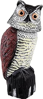 Owl Decoy,Plastic Owls to Scare Birds Away,Fake Owl to Keep Birds Away,Garden Owls to Scare Squirrels,Owl Scarecrows for B...