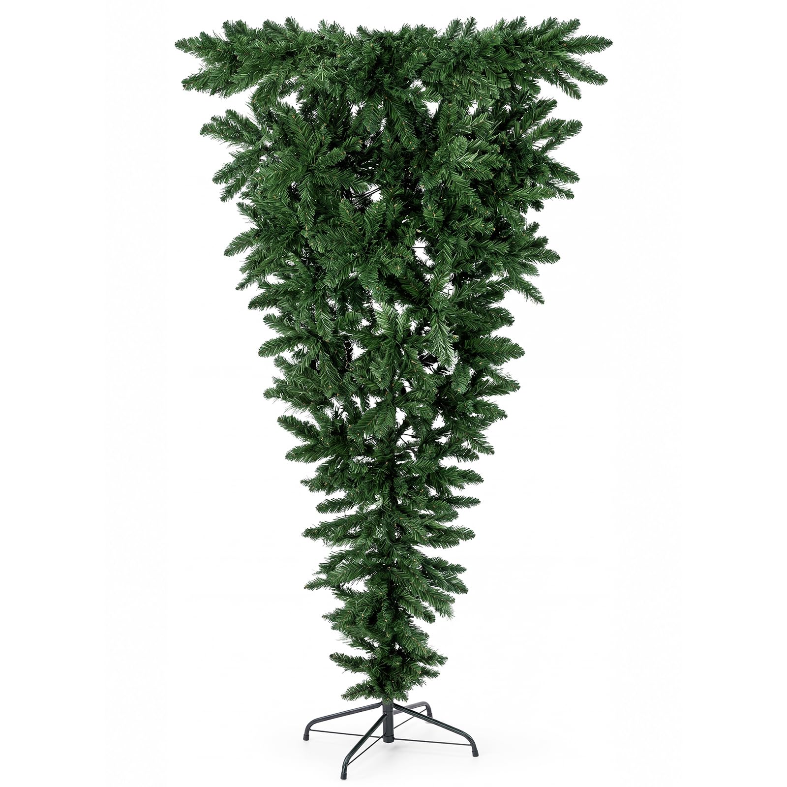 Sintuff Árbol de Navidad invertido de 6 pies, árbol artificial desmontable