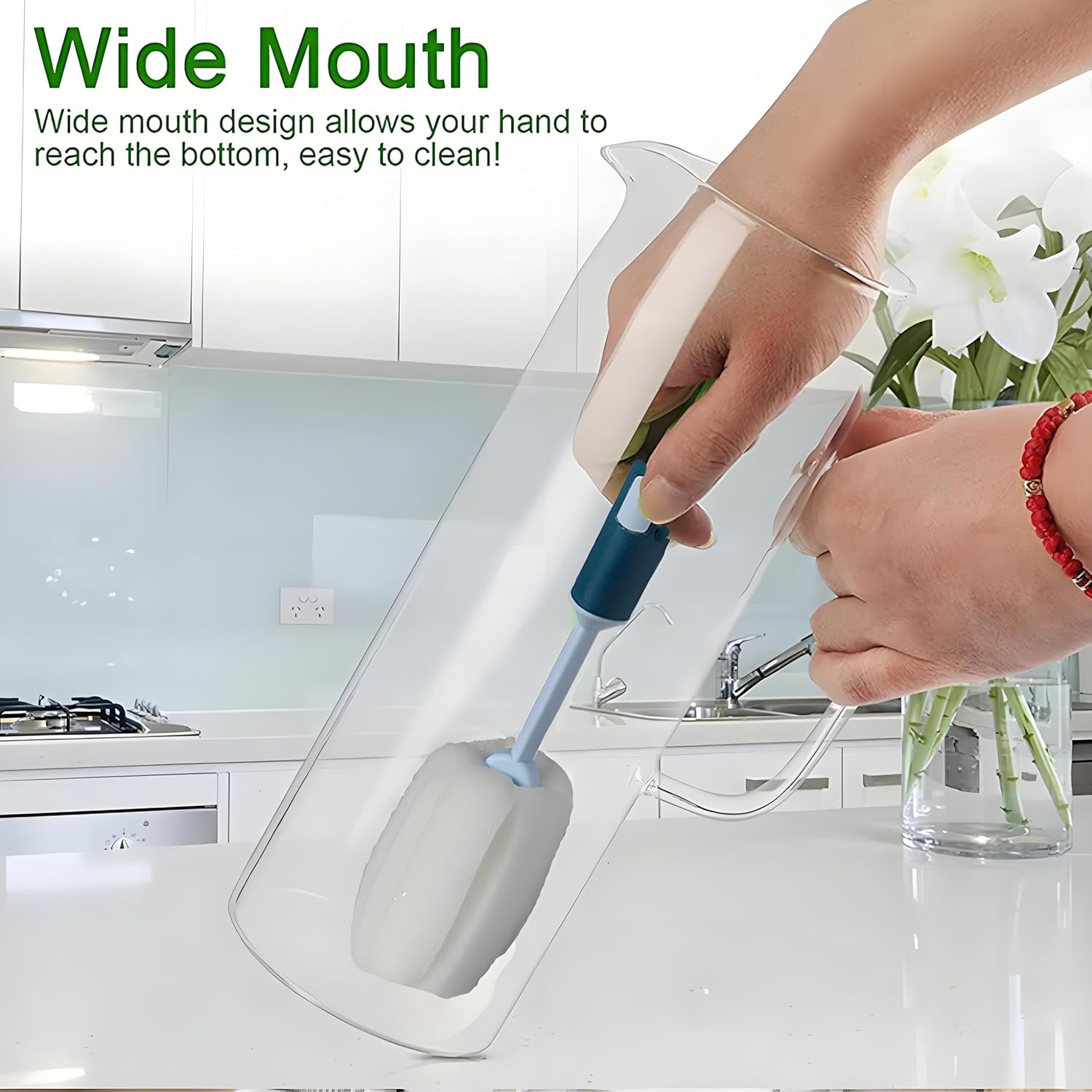 1.5 L Glass Pitcher with Lid Water Jug, Juice Jug, Glass Iced Tea Pitchers, Water Filter Pitcher for Coffee, Milk, Cold or Hot Beverages - Image 7