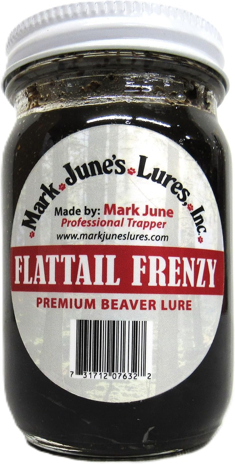 Flattail Frenzy Beaver Lure - Mark June's Lures 4 Ounce Bottle Trapping Supplies