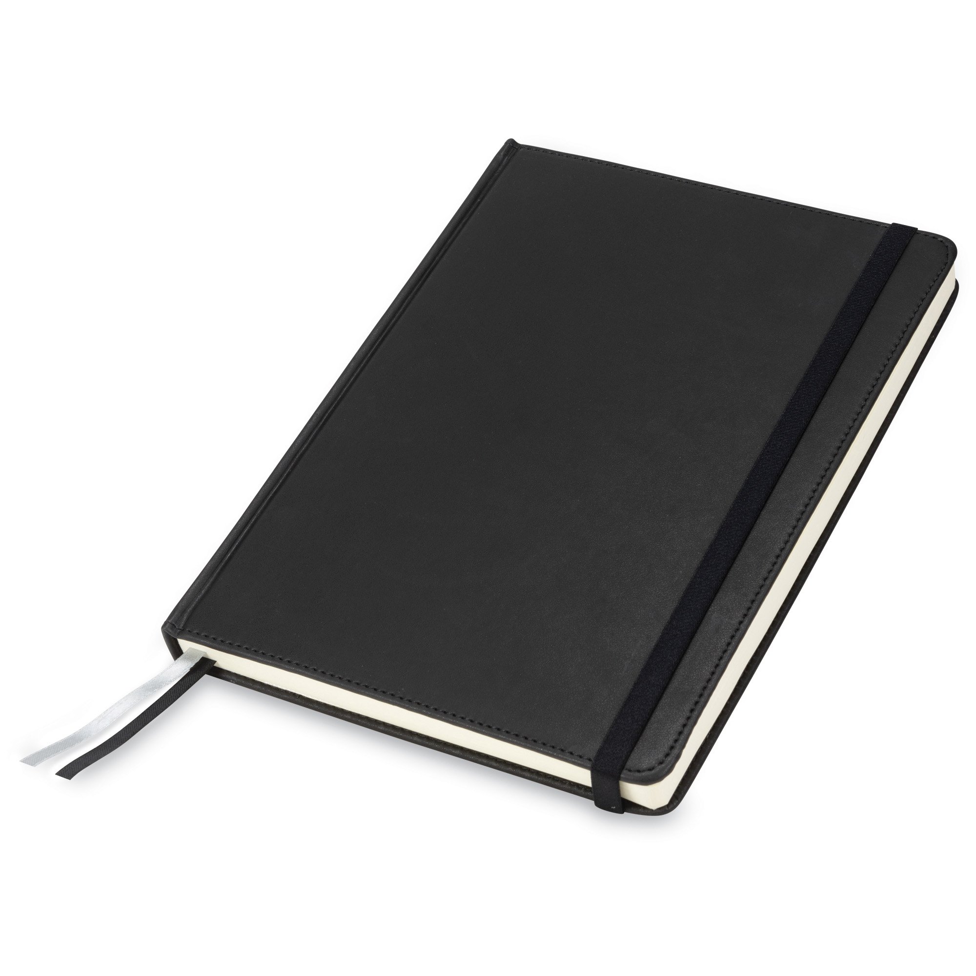 SamsillLarge Size Writing Notebook, Hardbound Cover, 7.5 Inch x 10 Inch, 120 Ruled Sheets (240 Pages), Black