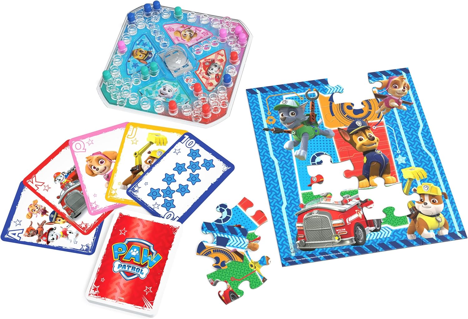 PAW Patrol Game Bundle- Jumbo Cards, Pop-Up Game, 24-Piece Puzzle by Spin Master Games, PAW Patrol Toys Kids Games, for Preschoolers Ages 4 and up