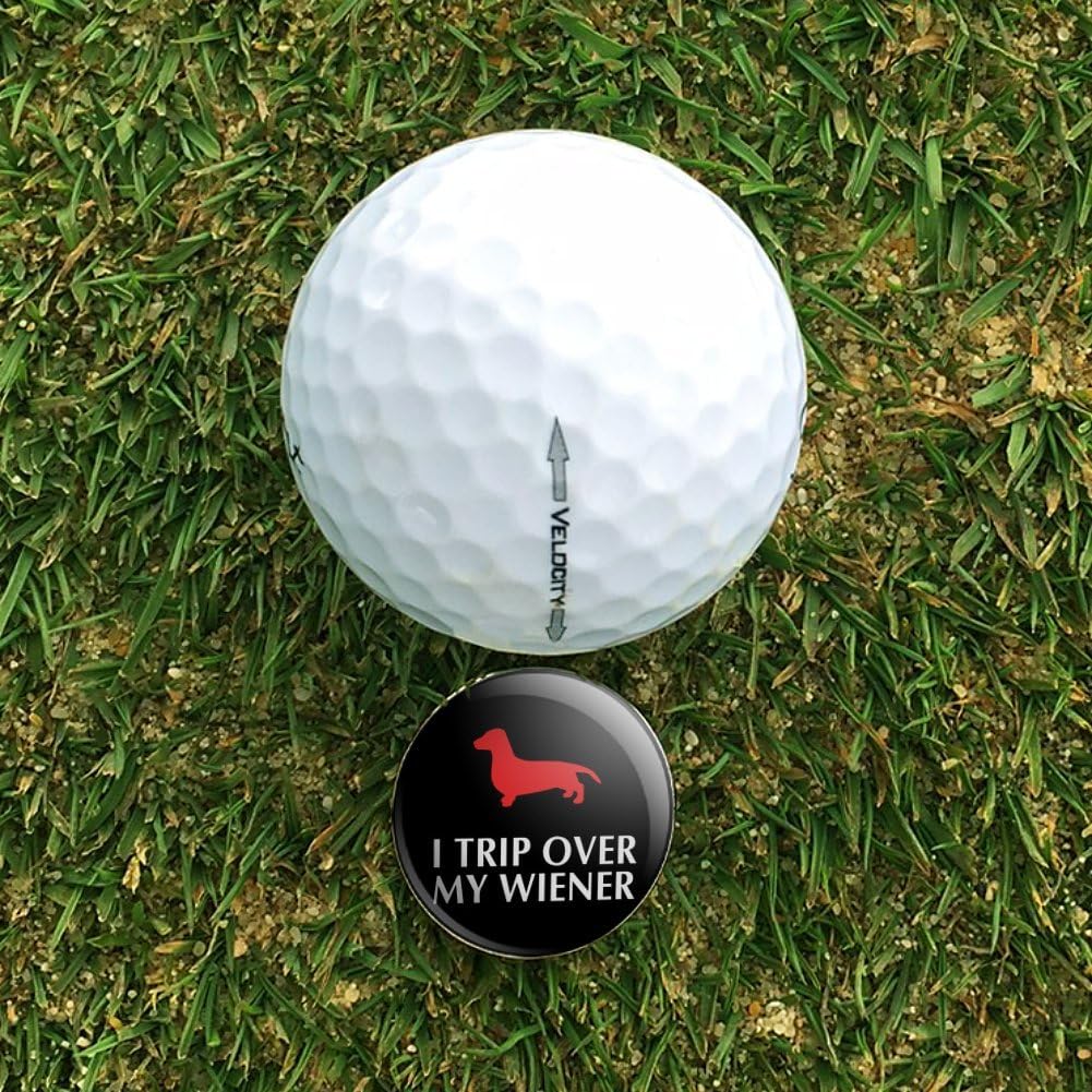 review GRAPHICS & MORE I Trip Over My Wiener Dachshund Funny Golf Hat Clip with Magnetic Ball Marker
