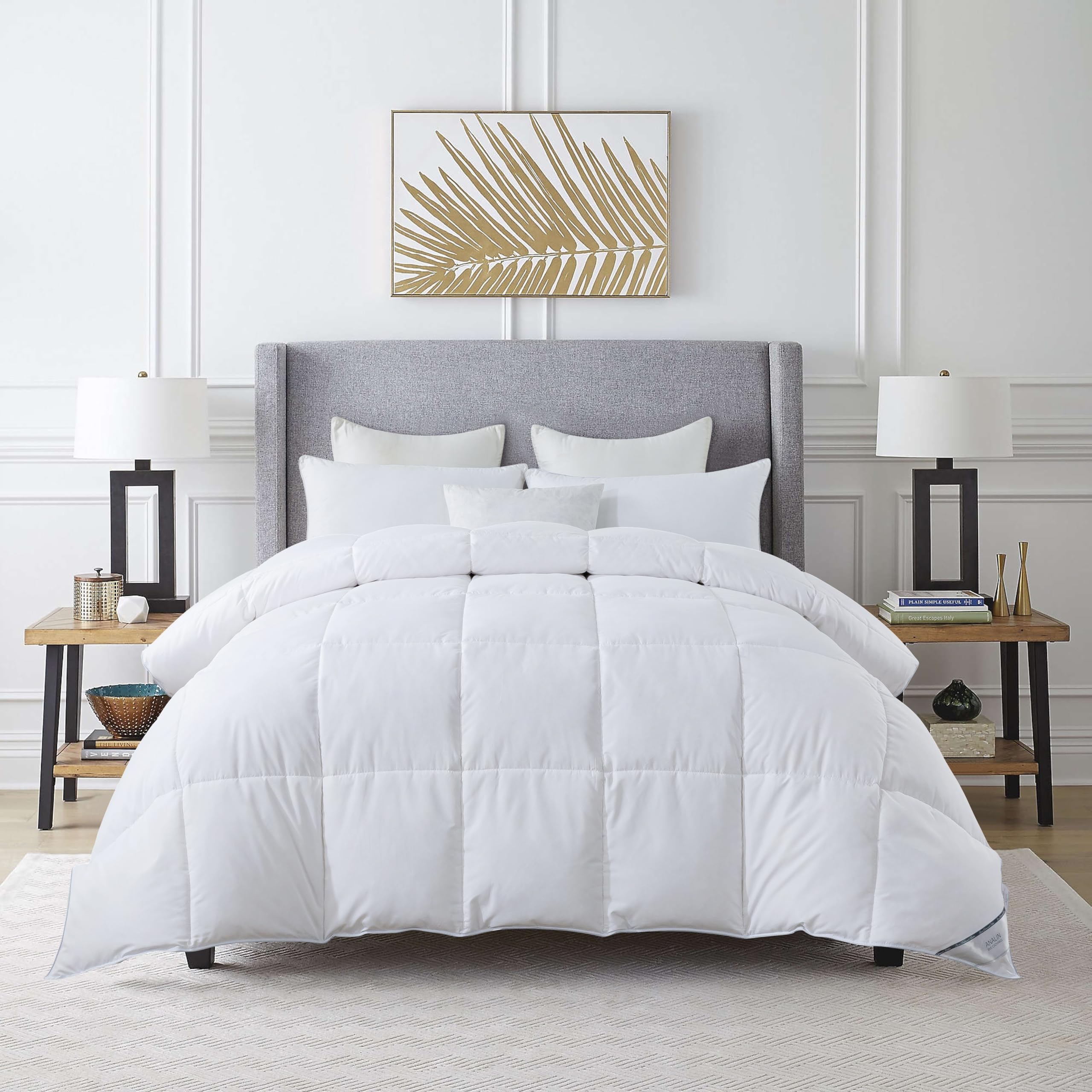 ANALIN Double Size Duvet - 4.5 Tog Luxurious Goose Feather & Down Quilt, 20% Down Double Size Bed Duvet, Anti-dust mite & Feather-proof Fabric Anti-allergen — image 1