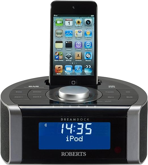 Roberts DREAMDOCK DAB/FM RDS Digital Stereo Clock Radio with Dock for