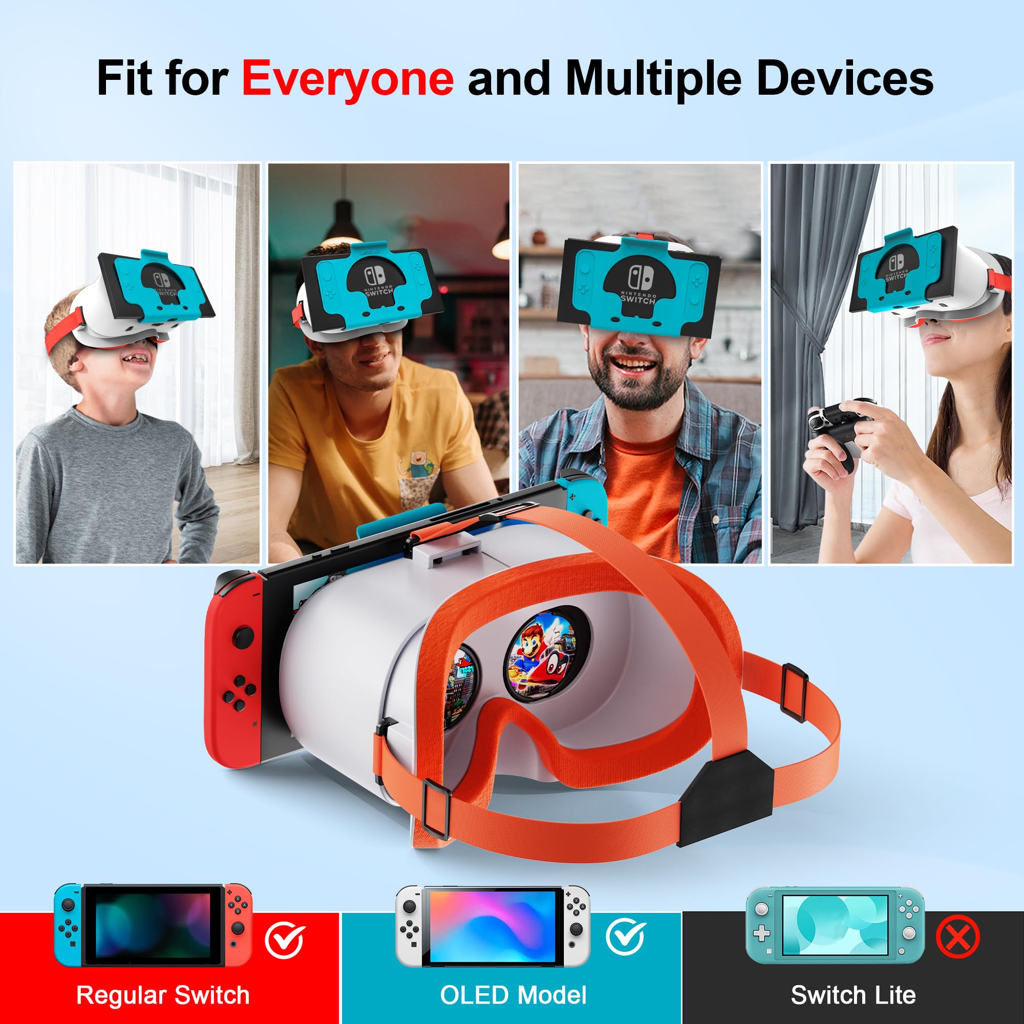 Amazon.com: VR Headset for Nintendo Switch & Switch OLED, Upgraded