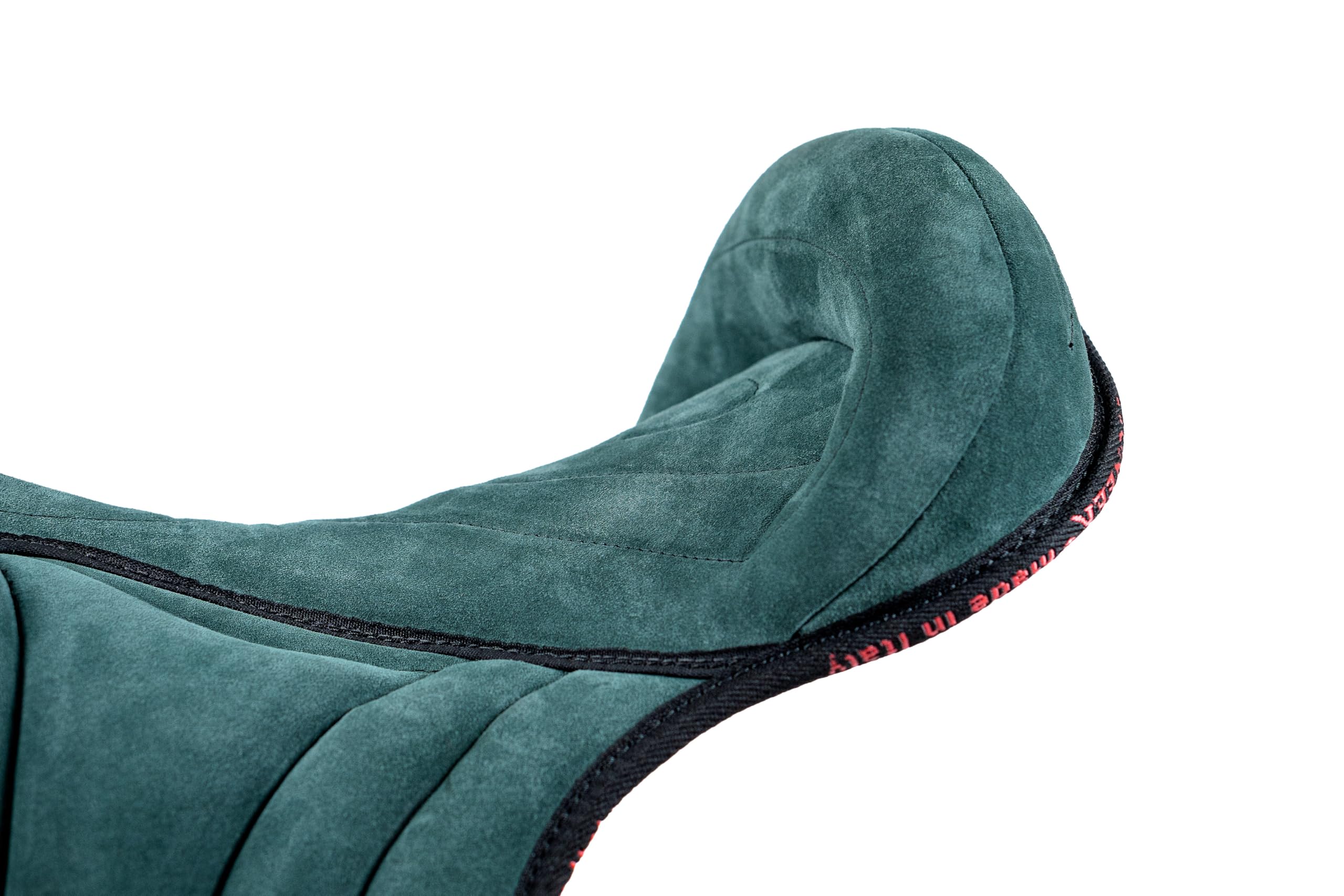PIONEER Bareback-Reitsattel 50x45 aus Wildleder - Für natürliche Reitweise, Made in Italy - Polsterung aus Watte und Memory-Schaum - Bauchgurt aus Neopren - Schwarz
